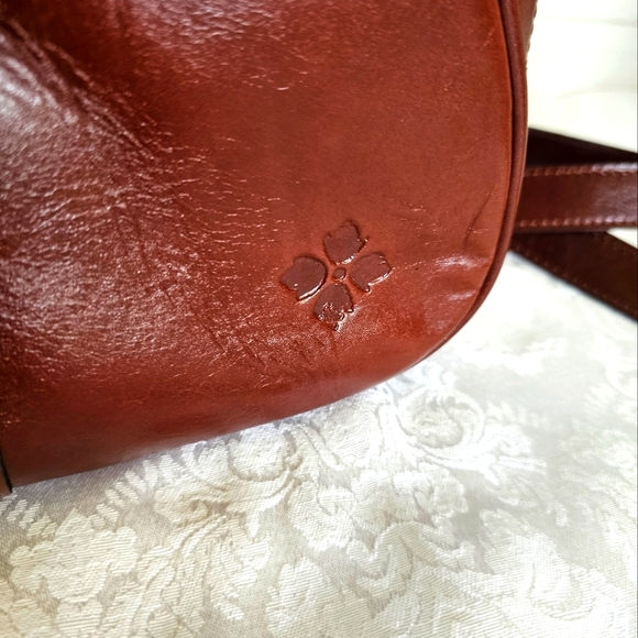 Patricia Nash Rich Brown Leather Crossbody Bag - Picture 7 of 15